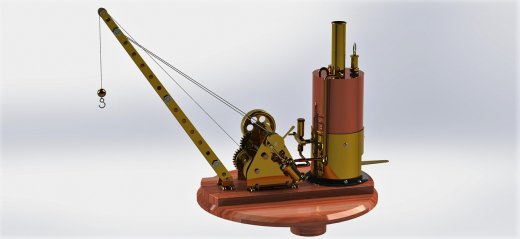 蒸汽起重机结构模型3D图纸 Solidworks设计缩略图